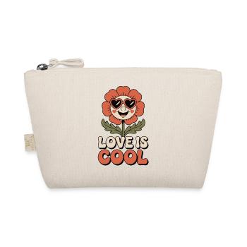 Love Is Cool T-Shirt - Gift for Good Mood - Organic Pouch - nature - Front
