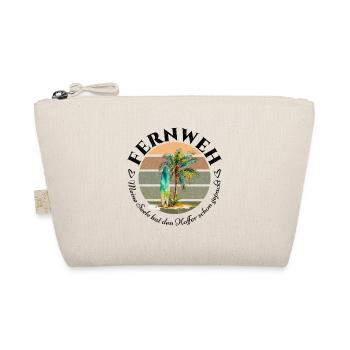 T-shirt WANDERLUST Palm Surfboard - Valise faite - Trousse biologique - nature - Devant