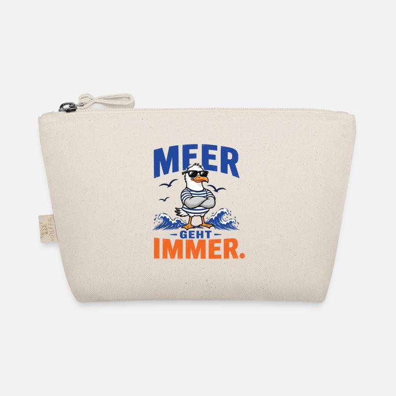 Möwe Meer Geht Immer Shirt - Bio-Täschchen - Natur