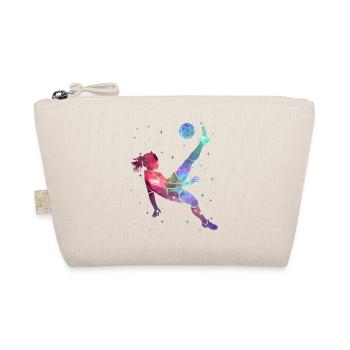Soccer Soccer Player Space Ladies Soccer Player - Organic Pouch - nature - Front