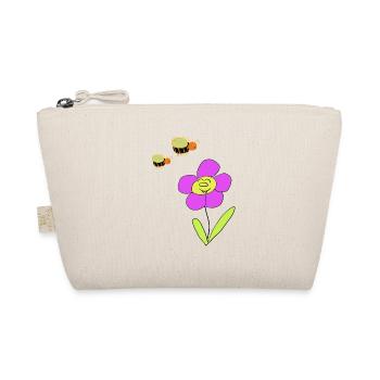 Flower with friendly bees - Organic Pouch - nature - Front