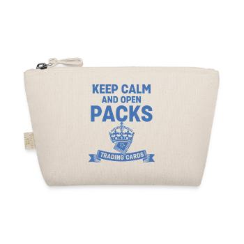 Keep Calm And Open Packs Trading Cards Collector - Organic Pouch - nature - Front