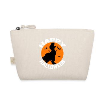 Frohes Halloween Dino Silhouette - Bio-Täschchen - Natur - Vorne