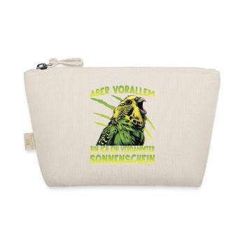 Wellensittich Budgie Grassittich Vogelhalter Humor - Bio-Täschchen - Natur - Vorne