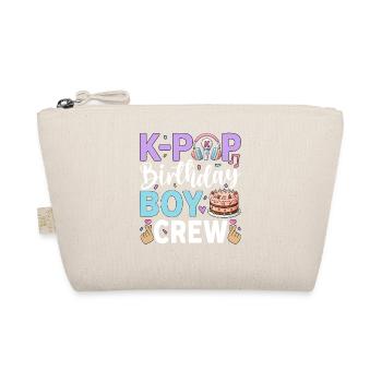 K-Pop Birthday Boy Crew - Bio-Täschchen - Natur - Vorne