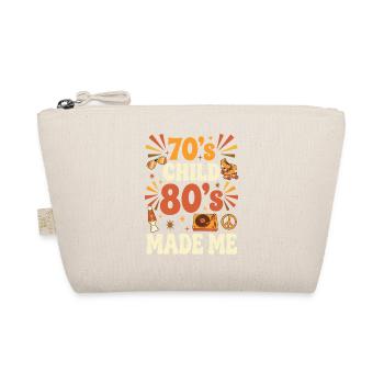 70s Child 80s Made Me Retro Vintage - Organic Pouch - nature - Front