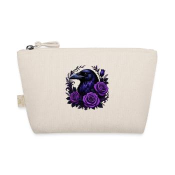 Night crow and purple roses - Organic Pouch - nature - Front