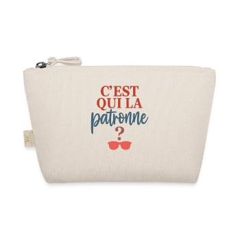 Patronne Cadeau humour personnalisé - Trousse biologique - nature - Devant