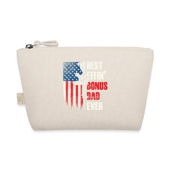 Best Effin Bonus Dad Ever Stepdad - Organic Pouch - nature - Front