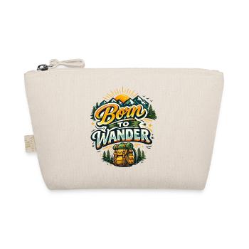 Born to wander in the mountains - Organic Pouch - nature - Front