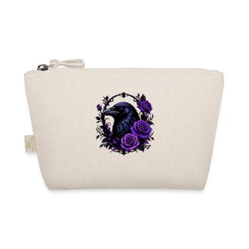 Corbeau nocturne avec des roses violettes - Trousse biologique - nature - Devant
