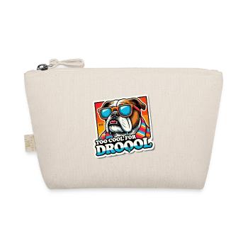Zu cool zum Sabbern Lustiger Bulldogge - Bio-Täschchen - Natur - Vorne