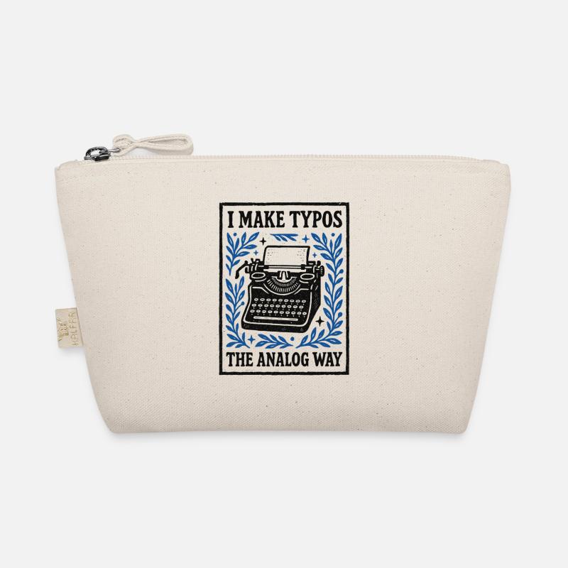 Tippfehler analog | Schreibmaschine Humor Bio-Täschchen