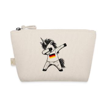 Dabbing Unicorn Germany Fan - Organic Pouch - nature - Front