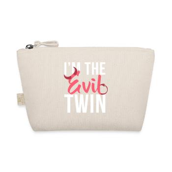 Evil Twin Script Illustration - Organic Pouch - nature - Front
