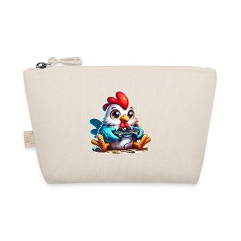 Chicken Gaming Gamer - Organic Pouch - nature - Front
