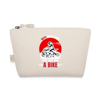 Echte Männer fahren Fahrrad - Bio-Täschchen - Natur - Vorne