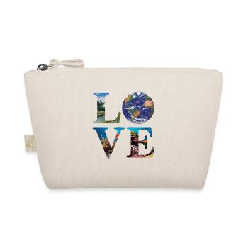 Love for nature and earth with oceans and mountains - Organic Pouch - nature - Front