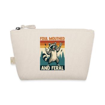 Trash Panda Raccoon - Organic Pouch - nature - Front