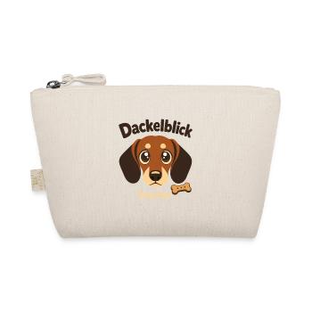 Dackelblick Zwecklos Funny Dachshund Mama Saying - Bio-Täschchen - Natur - Vorne