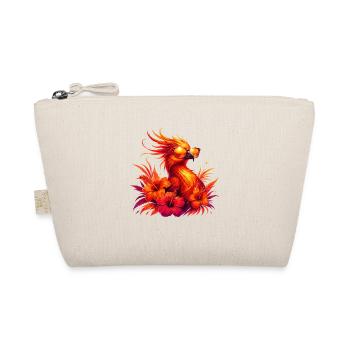 Phénix de feu avec des fleurs tropicales et des lunettes de soleil - Trousse biologique - nature - Devant