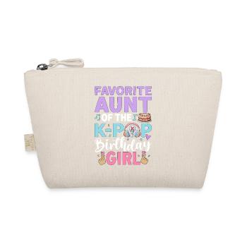 Favorite Aunt of The K-Pop Birthday Girl - Organic Pouch - nature - Front