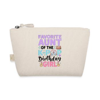Favorite Aunt of The K-Pop Birthday Girl - Organic Pouch - nature - Front