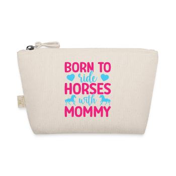 Hobby Horse Rider Horses With Mommy English Riding - Bio-Täschchen - Natur - Vorne