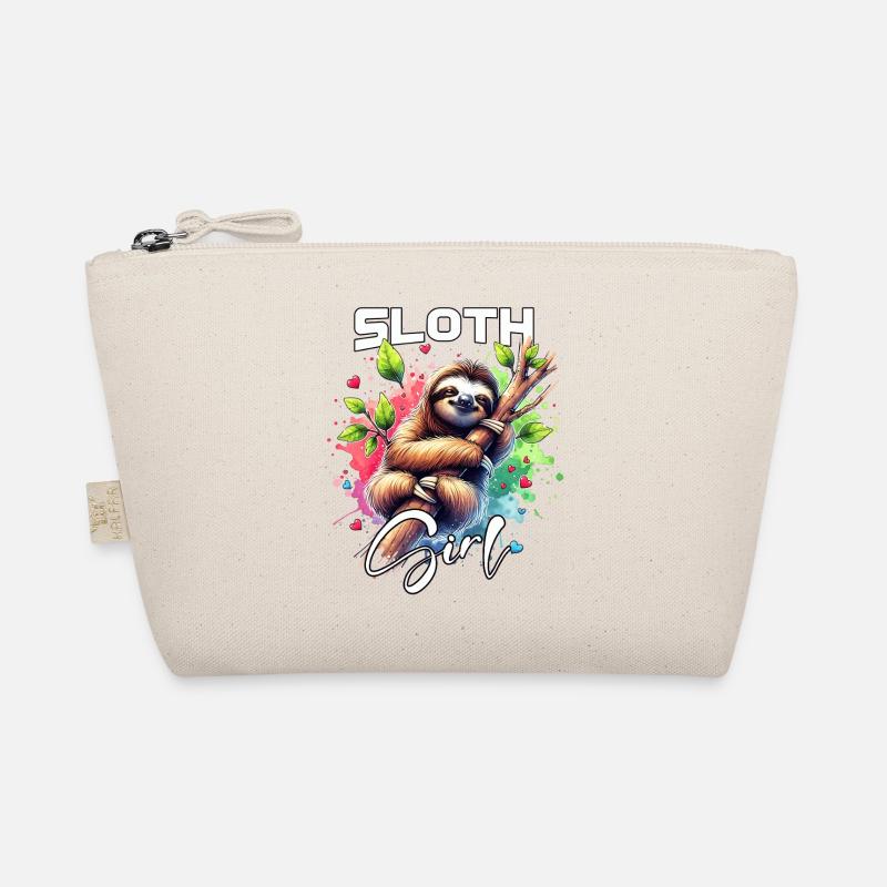 Sloth Mädchen Faultier Bio-Täschchen