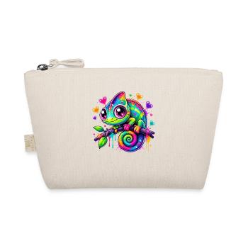 Colorful chameleon on a branch - Organic Pouch - nature - Front