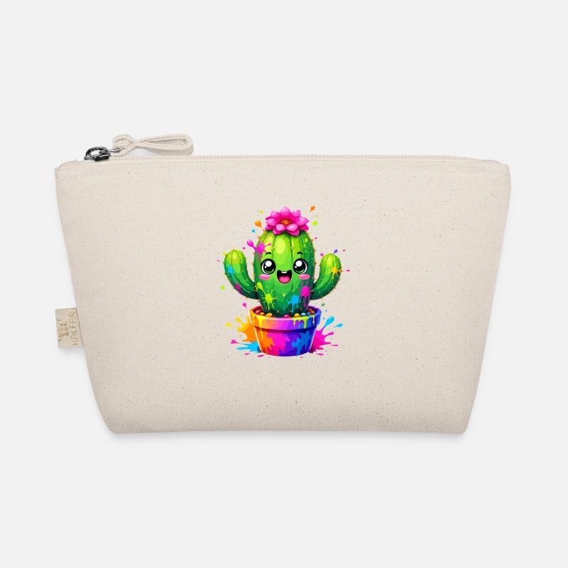 Cactus Joyeuses Fleurs Éclaboussurées Trousse biologique
