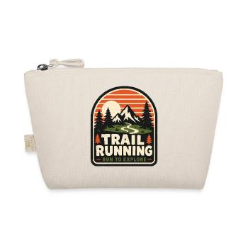 Trail Running Run to Explore Badge - Organic Pouch - nature - Front