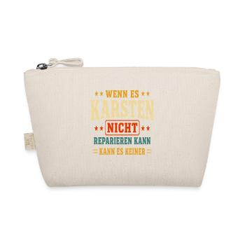 Wenn es Karsten nicht reparieren kann - Bio-Täschchen - Natur - Vorne