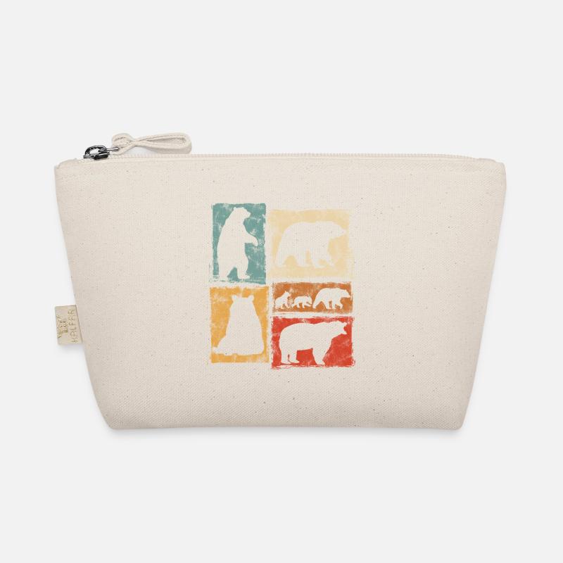 Bears Perspectives Imprimé rétro animalier Trousse biologique