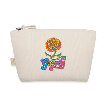 Groovy Marigold Flower 70s Retro - Organic Pouch - nature - Front