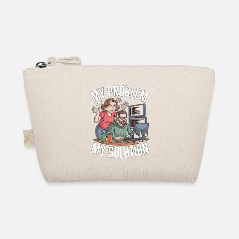 Game Developer My Problem My Pictogram Dad Mom Organic Pouch