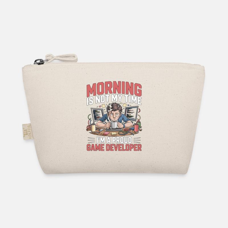 Game Developer Morning Is Not My Time Game Coder Organic Pouch