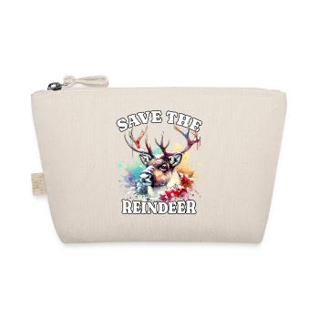 Rentier Save Reindeer - Bio-Täschchen - Natur - Vorne