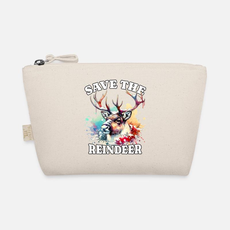 Rentier Save Reindeer Bio-Täschchen