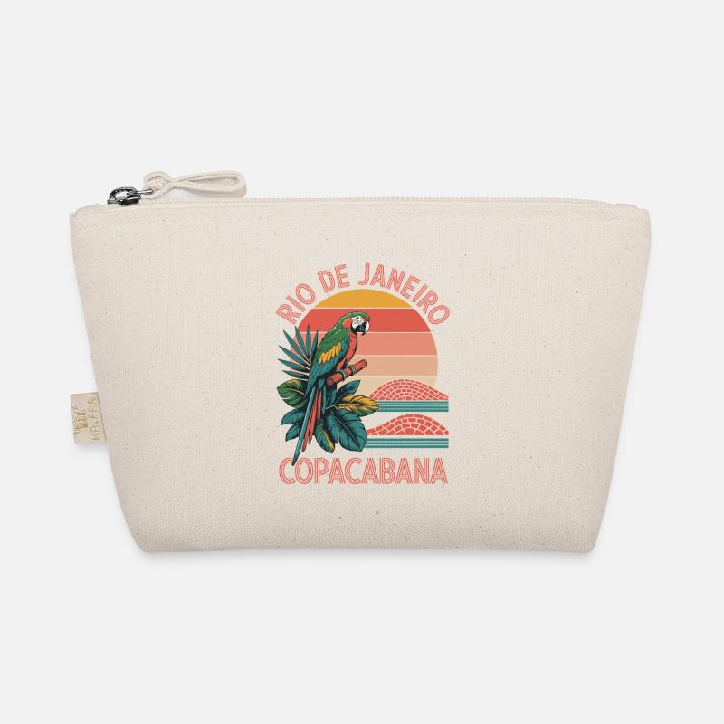 Rio Copacabana Parrot Sunset Organic Pouch