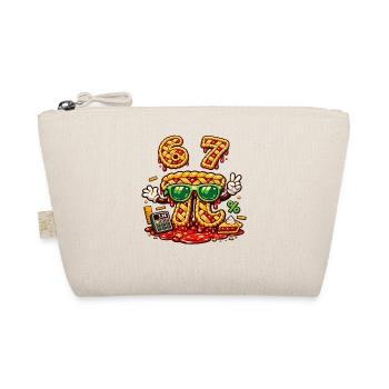 Pi Day 67 Birthday Math Cake Design - Organic Pouch - nature - Front
