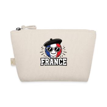 Balle de football avec drapeau français Ballon drôle - Trousse biologique - nature - Devant