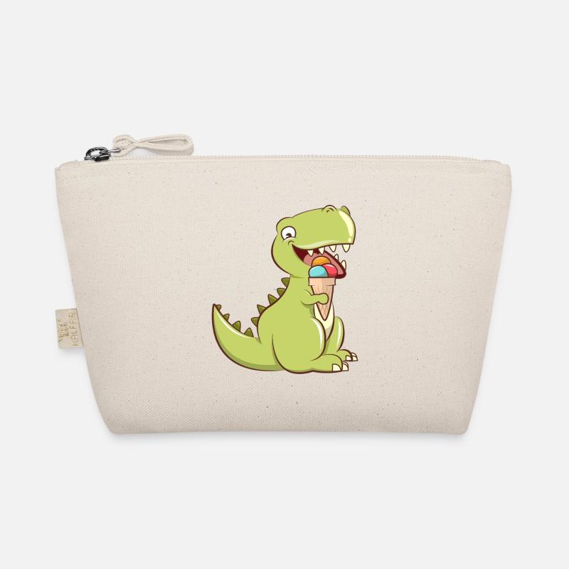 Dino mignon avec glace – Une gourmandise T-Rex mignonne Trousse biologique