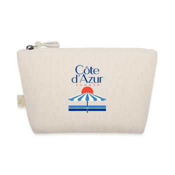 Cote d'Azur Summer French Riviera Beach Vacation - Bio-Täschchen - Natur - Vorne