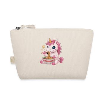 Cute unicorn with ramen noodles for magical - Organic Pouch - nature - Front