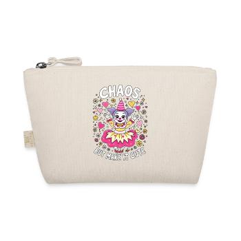 Chaos But Make It Cute Clowngirl Clown - Organic Pouch - nature - Front