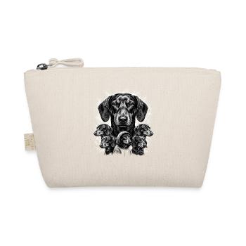 Dog Mashup: Multiple Portrait - Organic Pouch - nature - Front