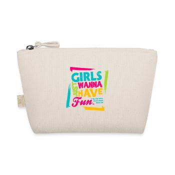 Neon Retro Mädelsabend Spaß - Bio-Täschchen - Natur - Vorne