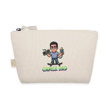 Gamer Dad Skateheld Controller - Bio-Täschchen - Natur - Vorne