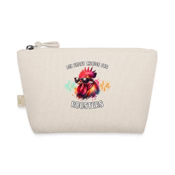 Rooster Heart Line - Organic Pouch - nature - Front
